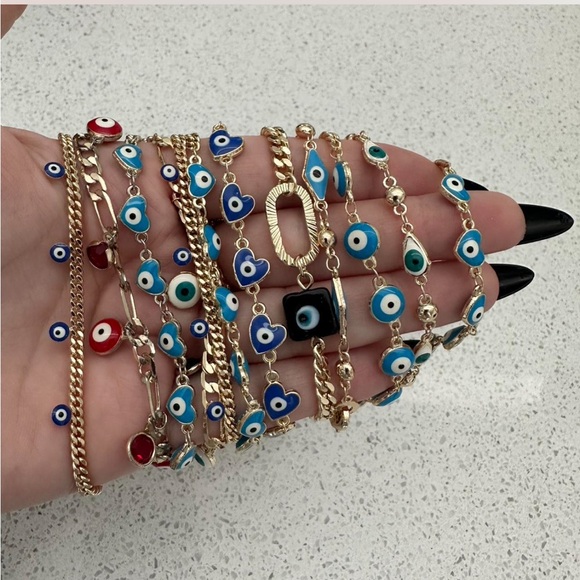 Pretty Bird Evil Eye Bracelet Bundle - Picture 1 of 2